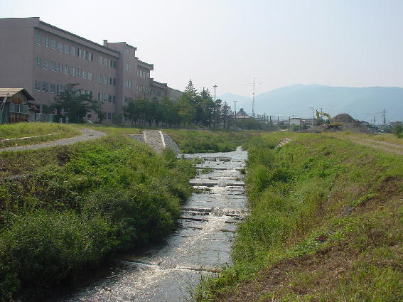 自然に配慮した川づくり吉田地区（吉田小学校裏）