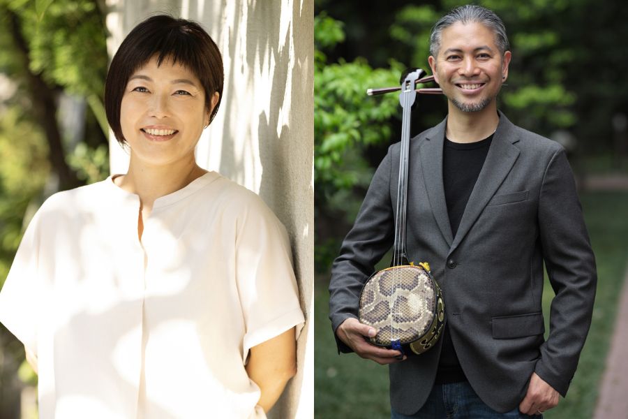 玉城久美子さん（那覇市出身）と宮里英克さん（那覇市出身）