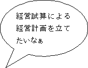 経営試算による経営計画を立てたいなあ