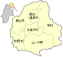 北信地域マップ