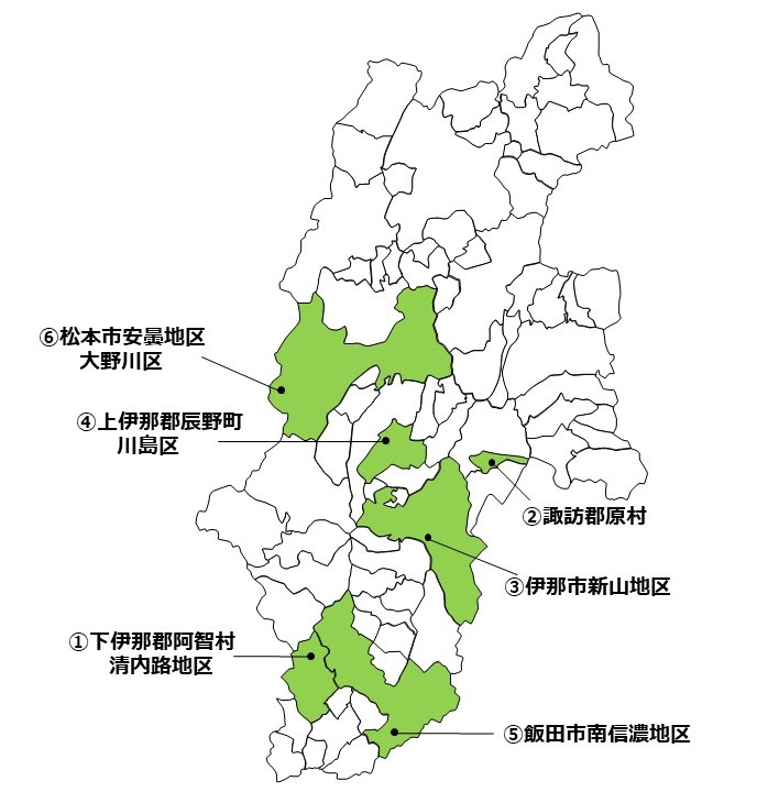 モデル地区位置地図