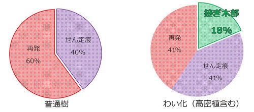 腐らんの発症部位の図