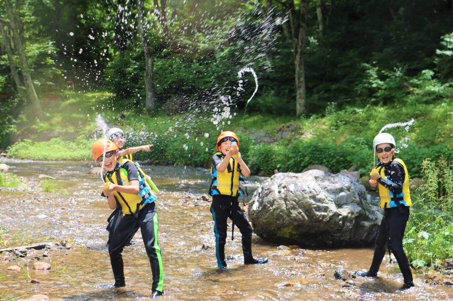 川遊びの写真