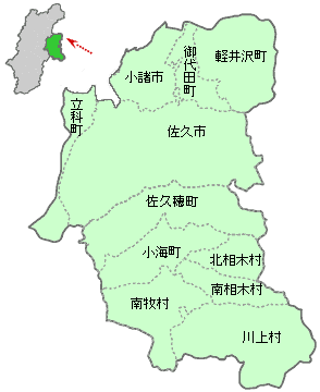 佐久地域の地図