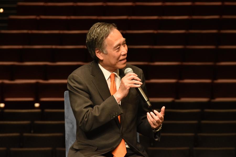 知事の懇談の様子