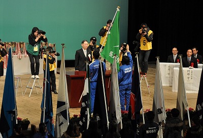 写真：選手宣誓の様子