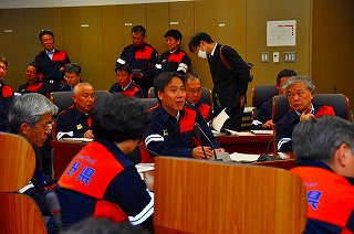 写真：同日2回目の災害対策本部会議の様子