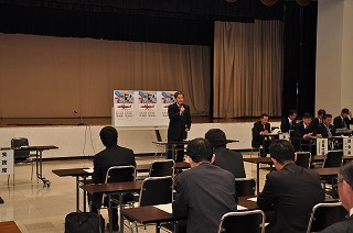 写真：同日2回目の災害対策本部会議の様子