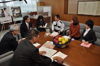 写真：台湾へのPRのため懇談