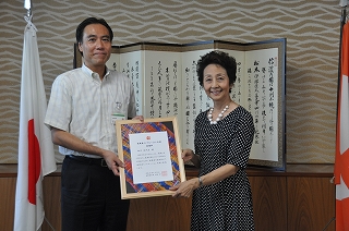 写真：大使任命式の様子