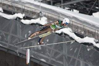 画像：スペシャルジャンプ成年男子A 長峰寿樹選手