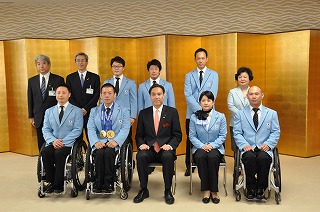 写真：表彰を受けられた選手の皆さん