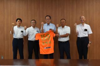 長野パルセイロ表敬訪問　集合写真