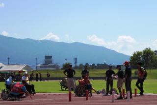 写真：障がい者スポーツ大会の競技風景