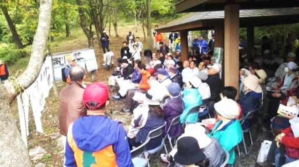 地域住民への土砂災害啓発の様子