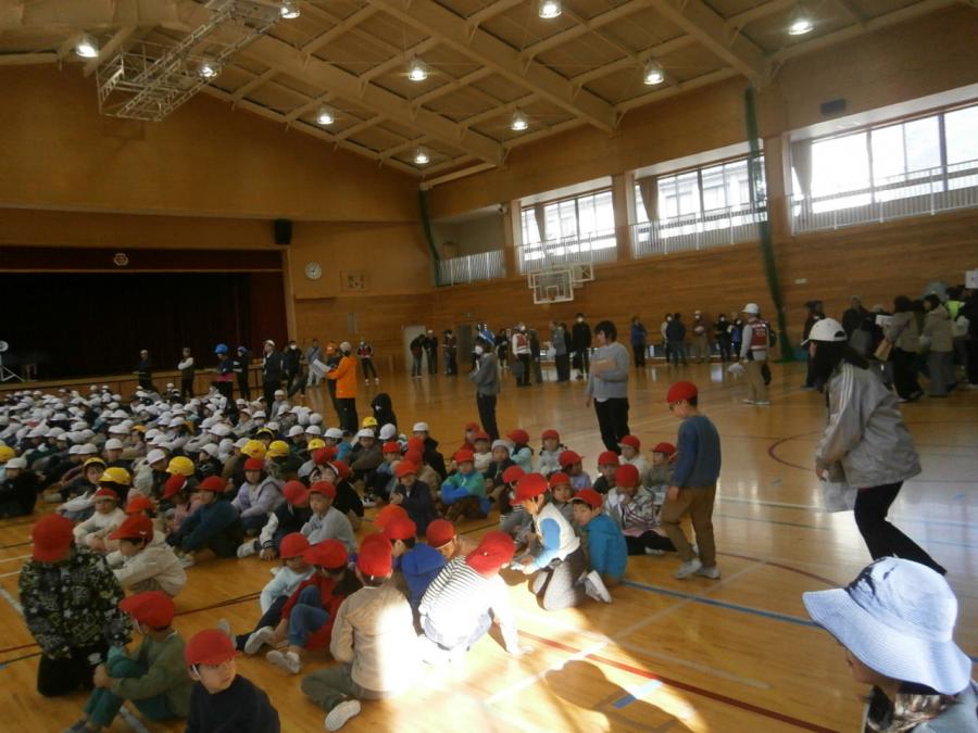 避難訓練の様子