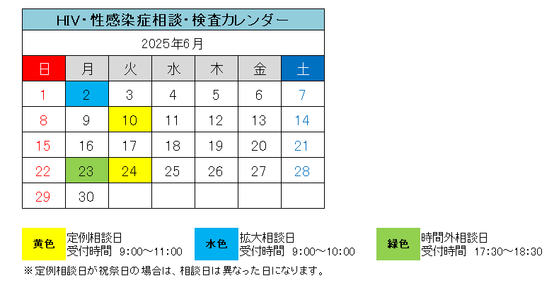 6月検査日