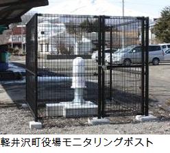 写真：軽井沢町役場モニタリングポスト