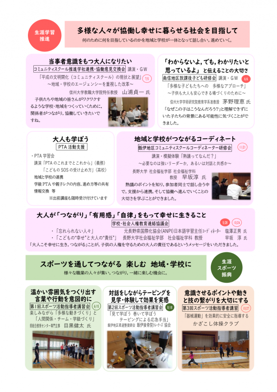 令和６年度南信教育事務所飯田事務所事業報告2