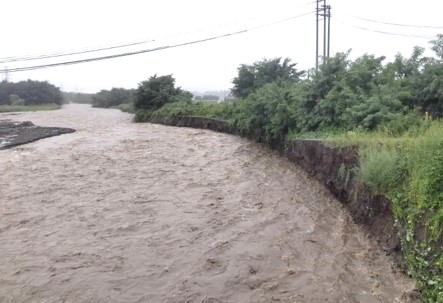 奈良井川（今村橋）復旧前