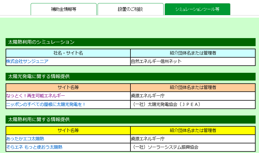 シミュレーション等のページ