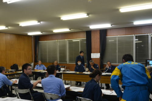 木曽警察署捜査本部の様子