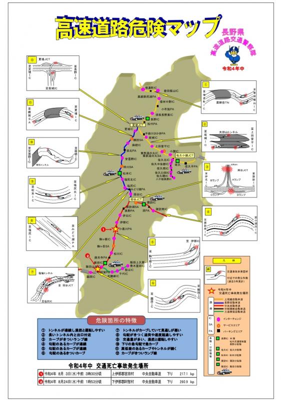高速道路危険マップ
