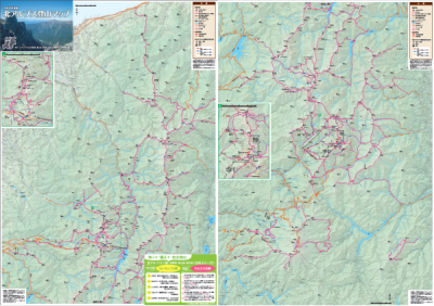 28北アルプス登山マップ