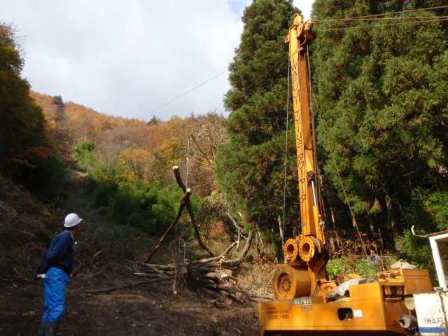 高性能林業機械の生産性調査