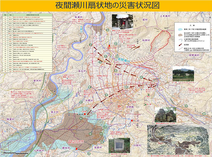 地図から読み取れる防災情報 長野県