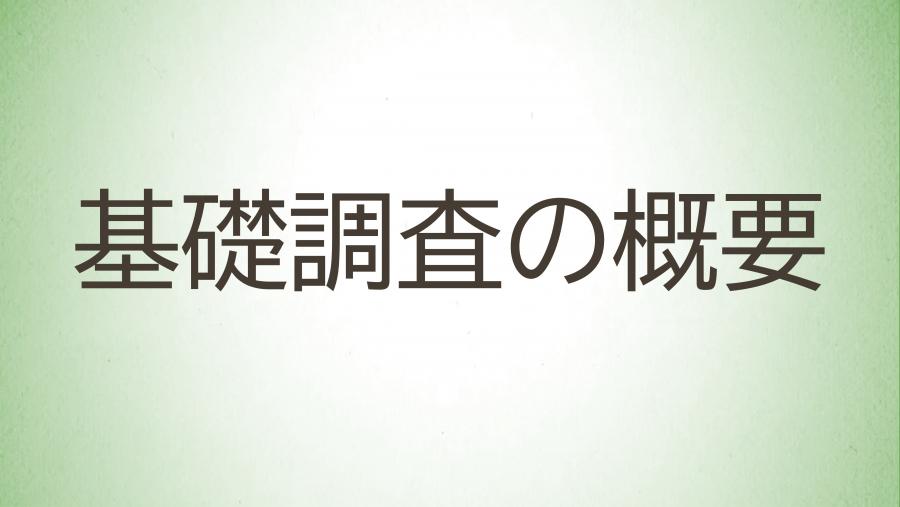 08_基礎調査の概要