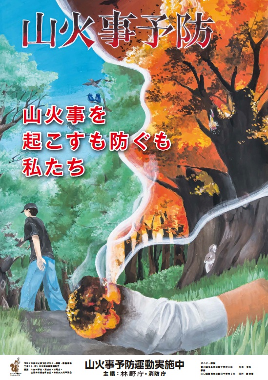 山火事予防ポスター