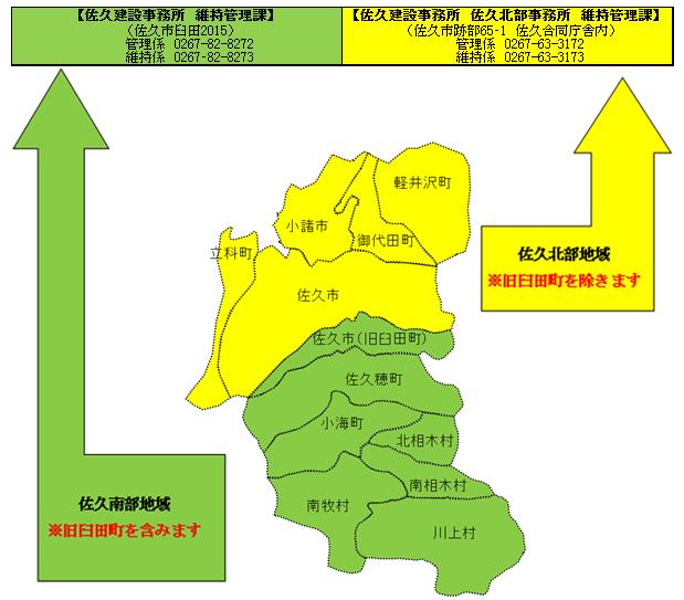 佐久建地域区分図