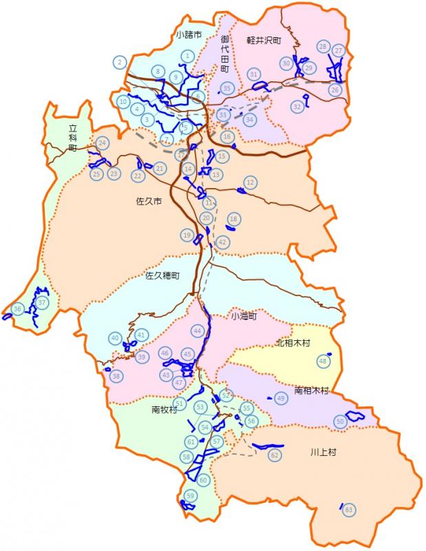 ウォーキングコース位置図