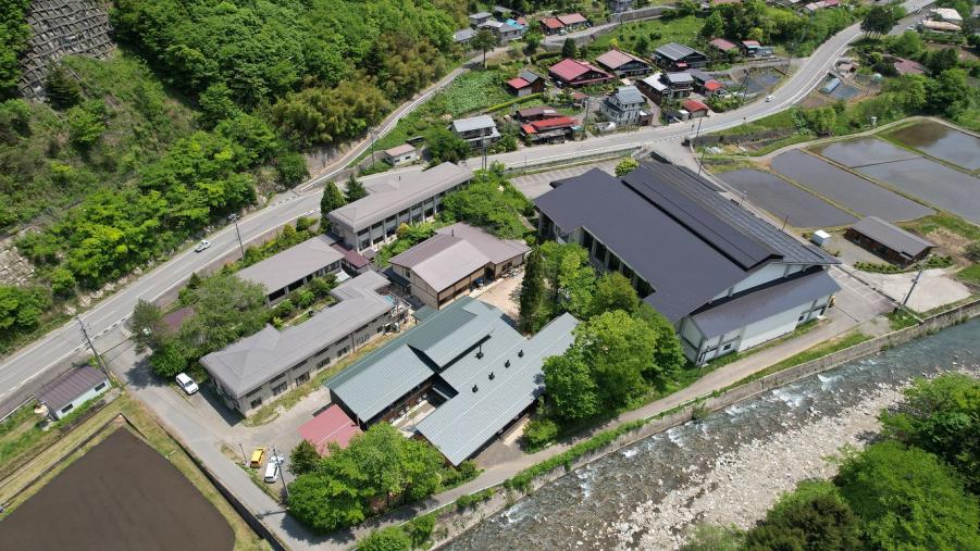 林業大学校男子寮航空写真2