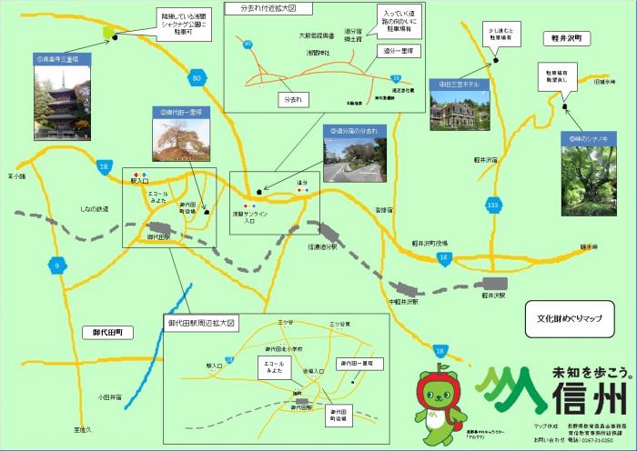 文化財マップ軽井沢御代田