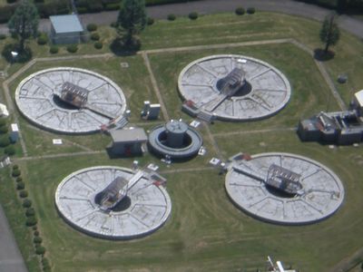 高速沈殿池の上空写真