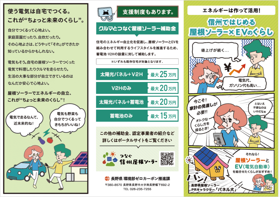 三つ折りパンフレット